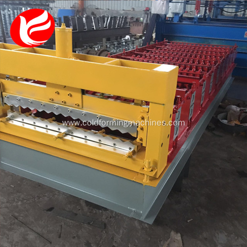 Zinc colored steel corrugated roof roll forming machine